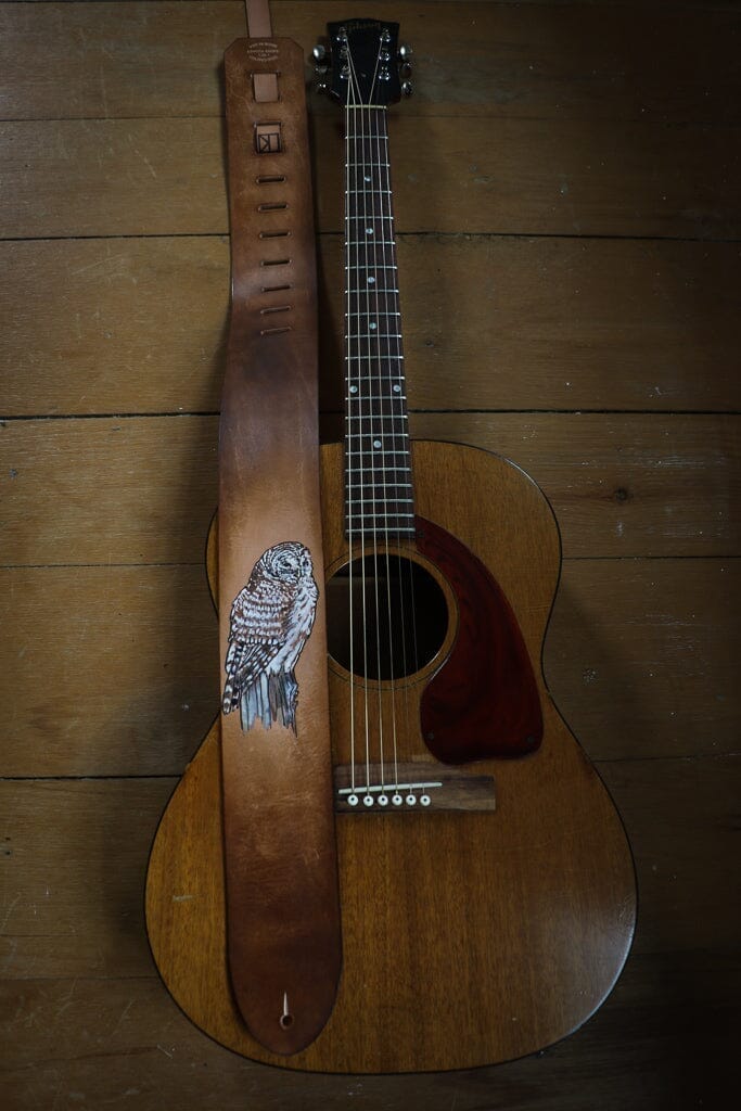 Barred Owl Guitar Strap