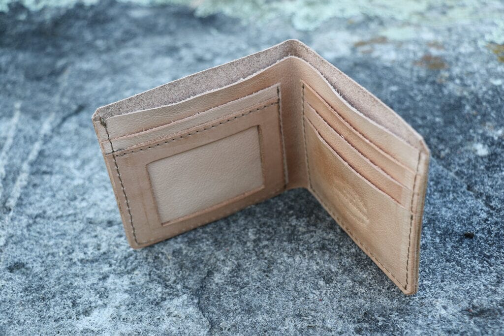 Custom leather wallet