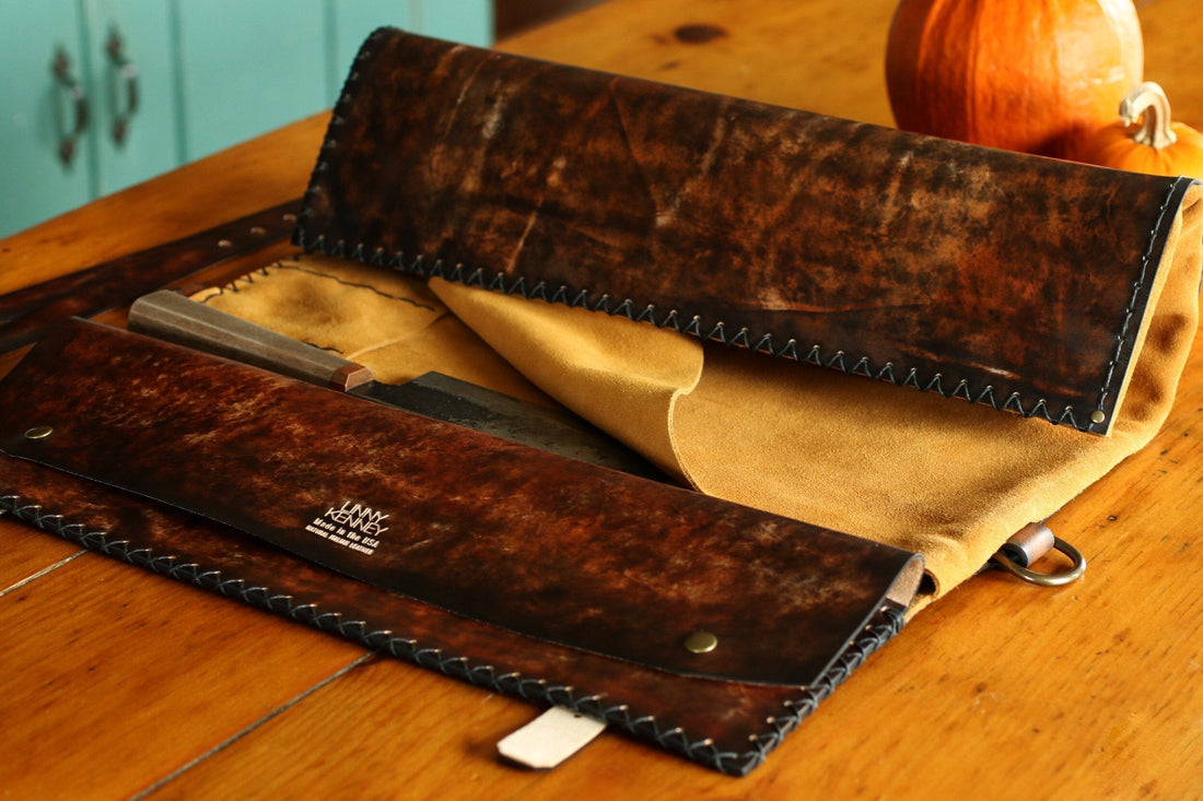 Customized Old Timber Knife Roll