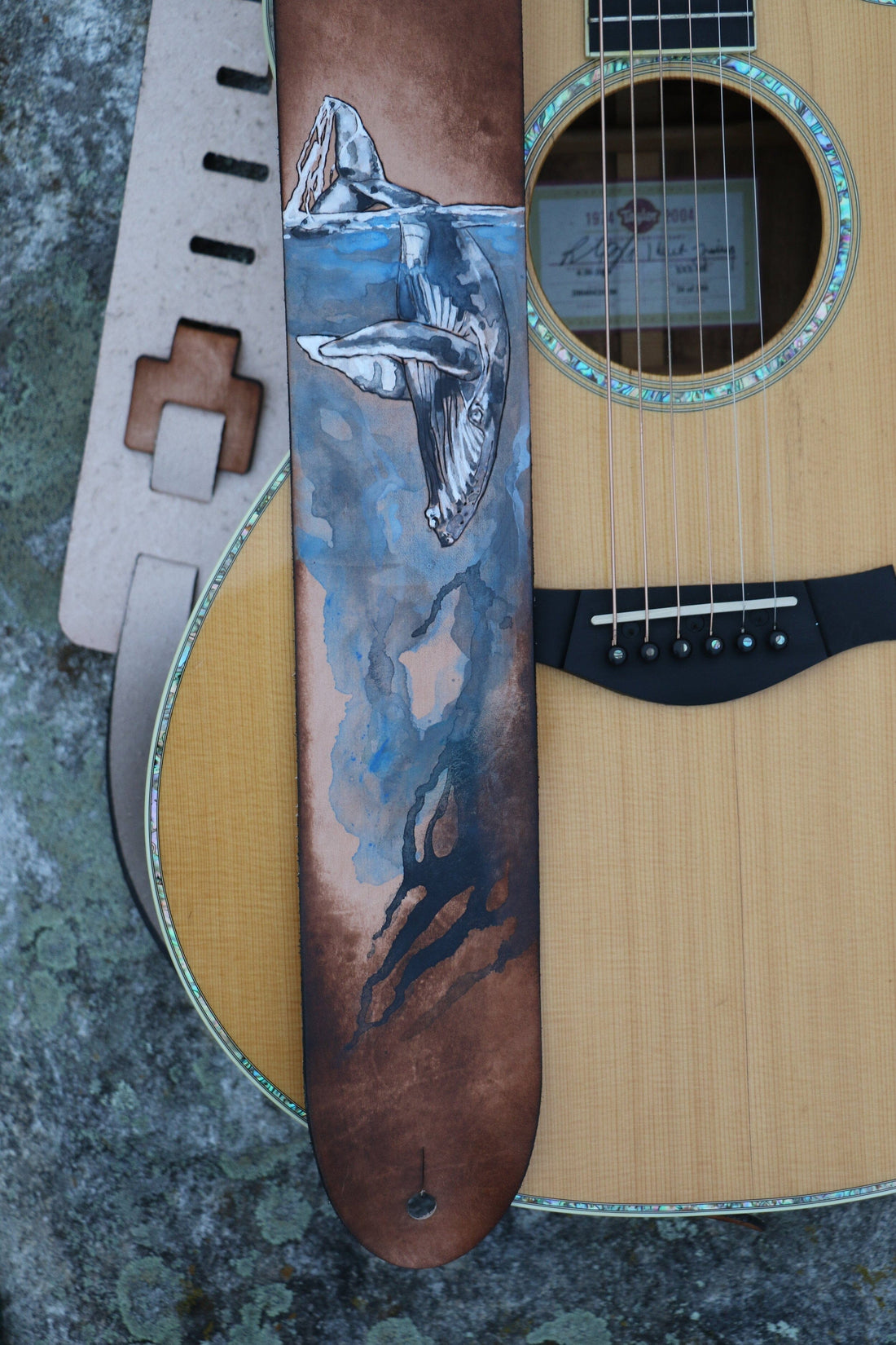 Diving Whale Custom Guitar Strap