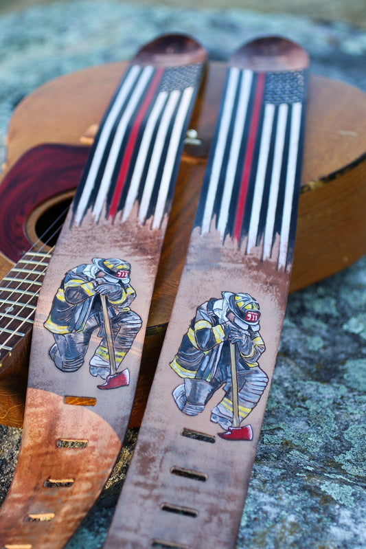 Fallen Firefighter Guitar Straps