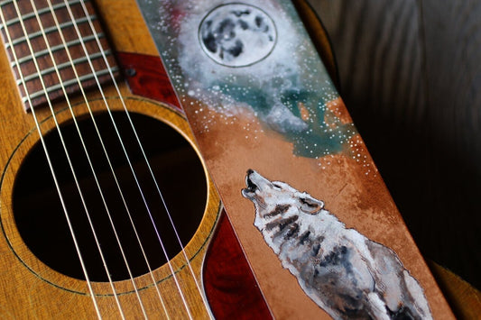 Howling Wolf Custom Guitar Strap
