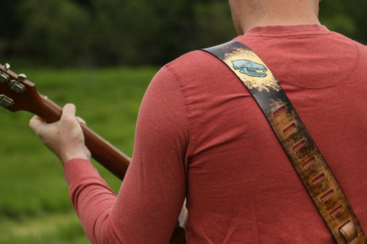 Kyote Custom leather guitar strap