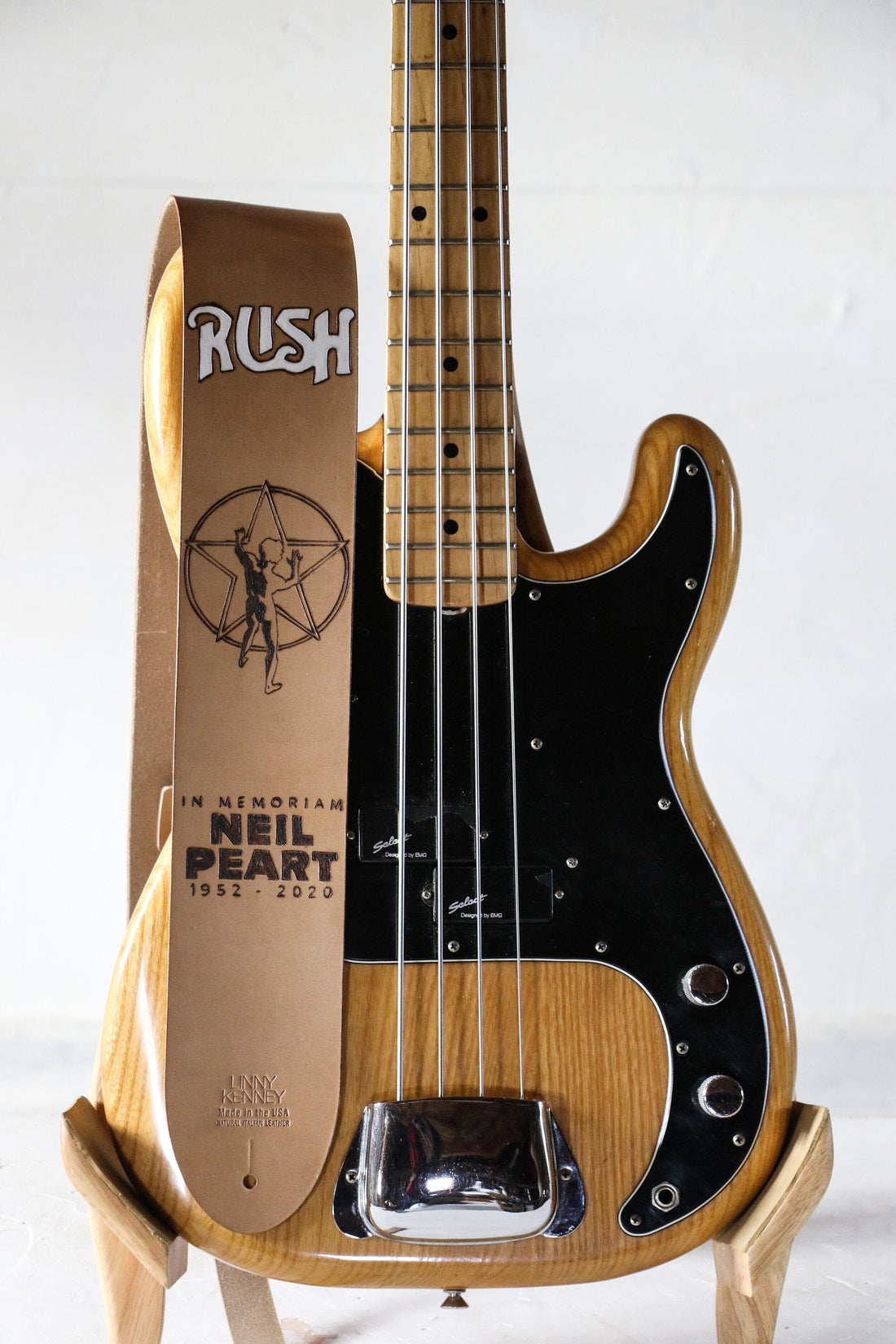 RUSH Italian Leather Bass Strap