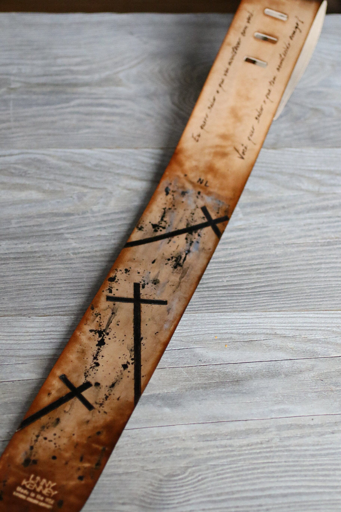 Three Crosses guitar strap
