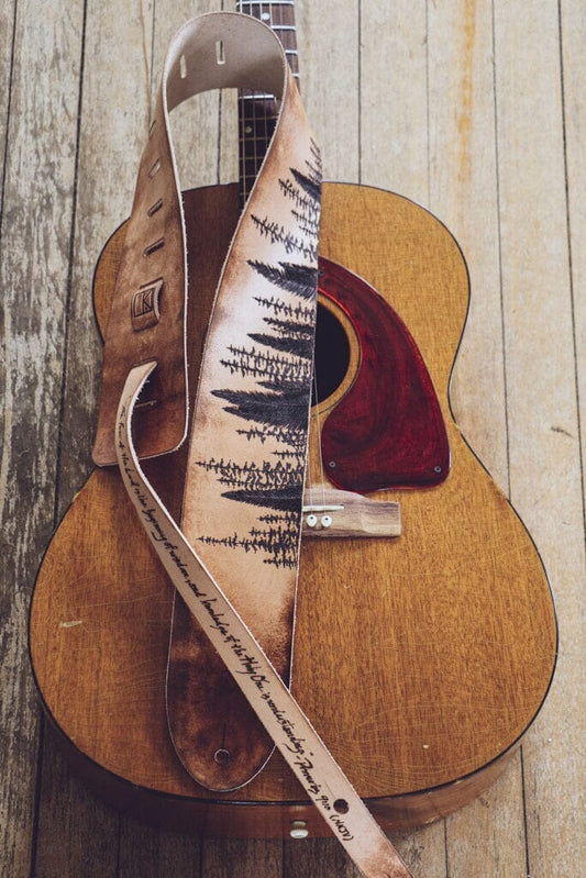 Tree and Forest themed Guitar Straps