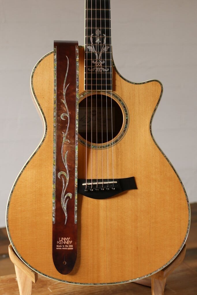 Vine Inlay Guitar Strap